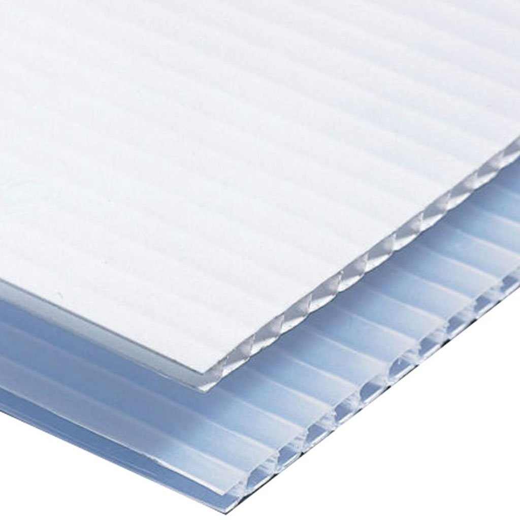 VictoryStore Corrugated Plastic 4 millimeters White Sign Blanks – 12 inches x 24 inches (25)