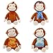 Detazhi 4pcs 30cm Curieux George Singe Peluche poupée poupée poupée Enfants Cadeaux Enfants