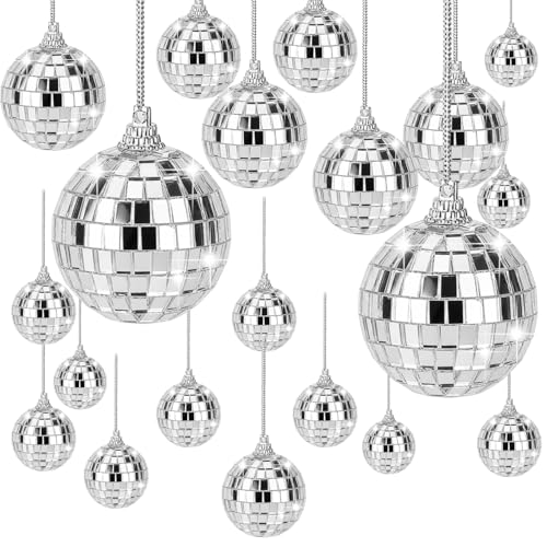 25StüCk Discokugel, Mini Discokugel, Spiegelkugel, 4 GrößEn...