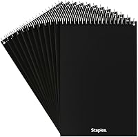 Vista 1 de STAPLES Almohadillas Steno, 6 x 9 pulgadas, con rayas Gregg, papel verde, paquete de 12