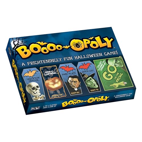 Juego de mesa Boooo-opoly con tema de Halloween para 2-6 jugadores