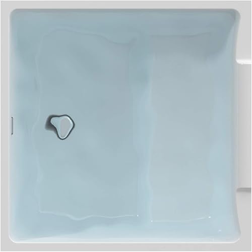 Miniatura 4 de HEATGENE Bañera de acrílico independiente de 39 pulgadas bañera de remojo contemporánea fácil de instalar certificado UPC montaje de drenaje y