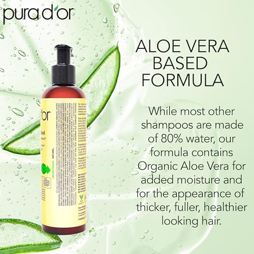 Image of PURA D'OR Original Gold Label Anti-Hair Thinning Biotin Shampoo, 8oz