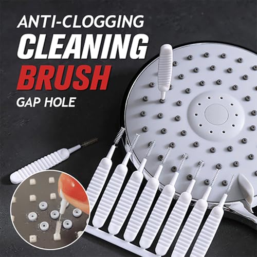 Image of Gap Hole Anti-Clogging Cleaning Brush, 2026 Upgrade Shower Head Brush Shower Head Cleaning Brush Shower Head Cleaner Tool Multifunctional Shower Head Cleaning Brushes for Household Bathroom (40Pack)