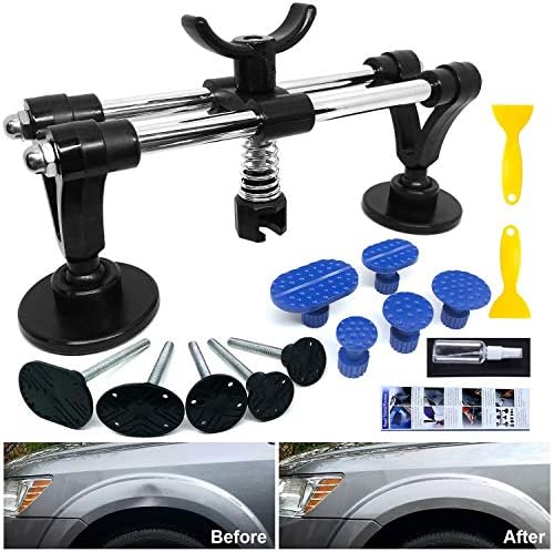 Dent Puller - Car Dent Repair Tool with Bridge Dent Puller and Dent Puller Tabs for Car Dent Removal, Door Dings and Hail Damage Dents, Minor Dent Removal