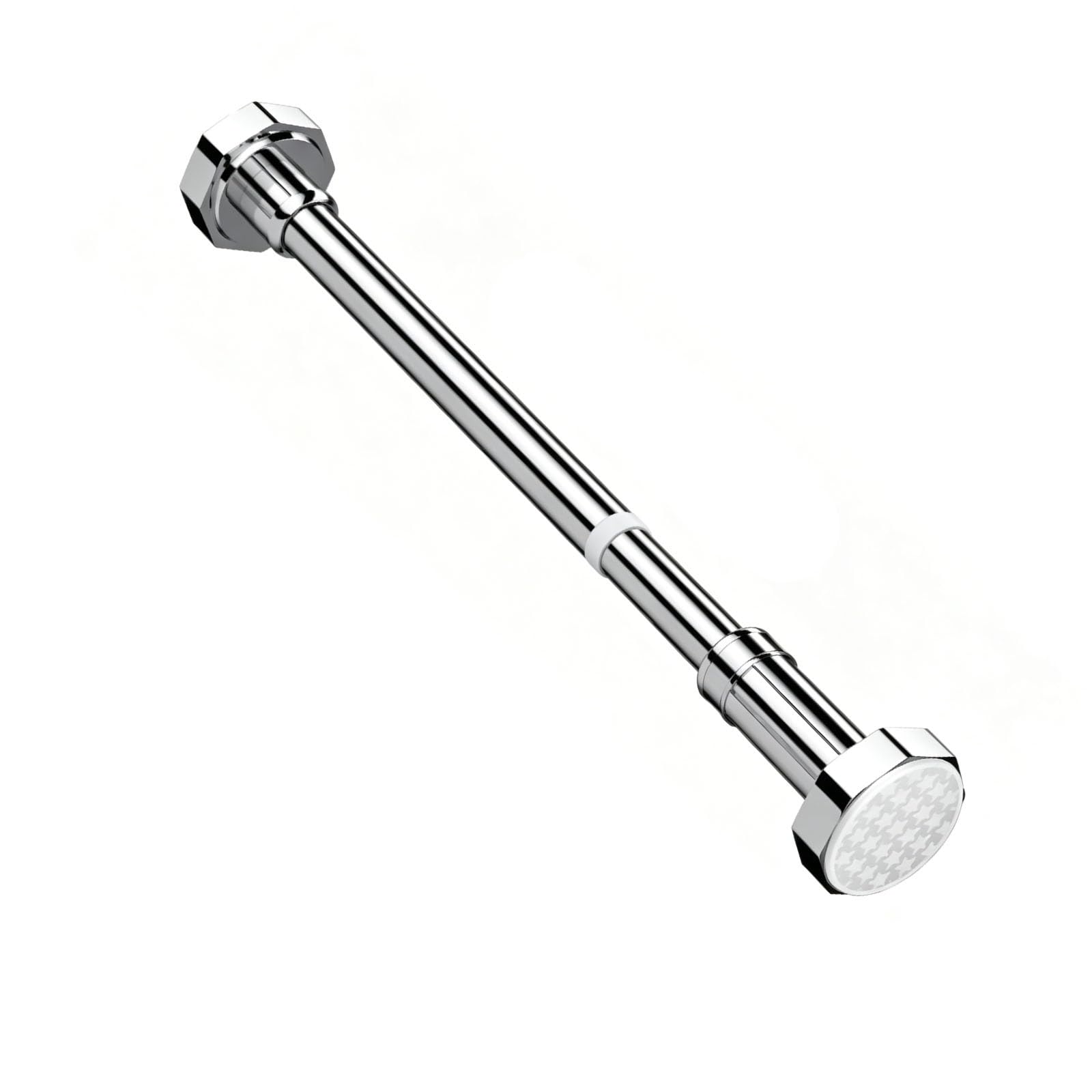 Adjustable Curtain Rod, Tension Shower Curtain Rod, Extendable Design for Bathroom Bedroom Living Room, Easy Installation(Silver,50-80cm/19-31in)
