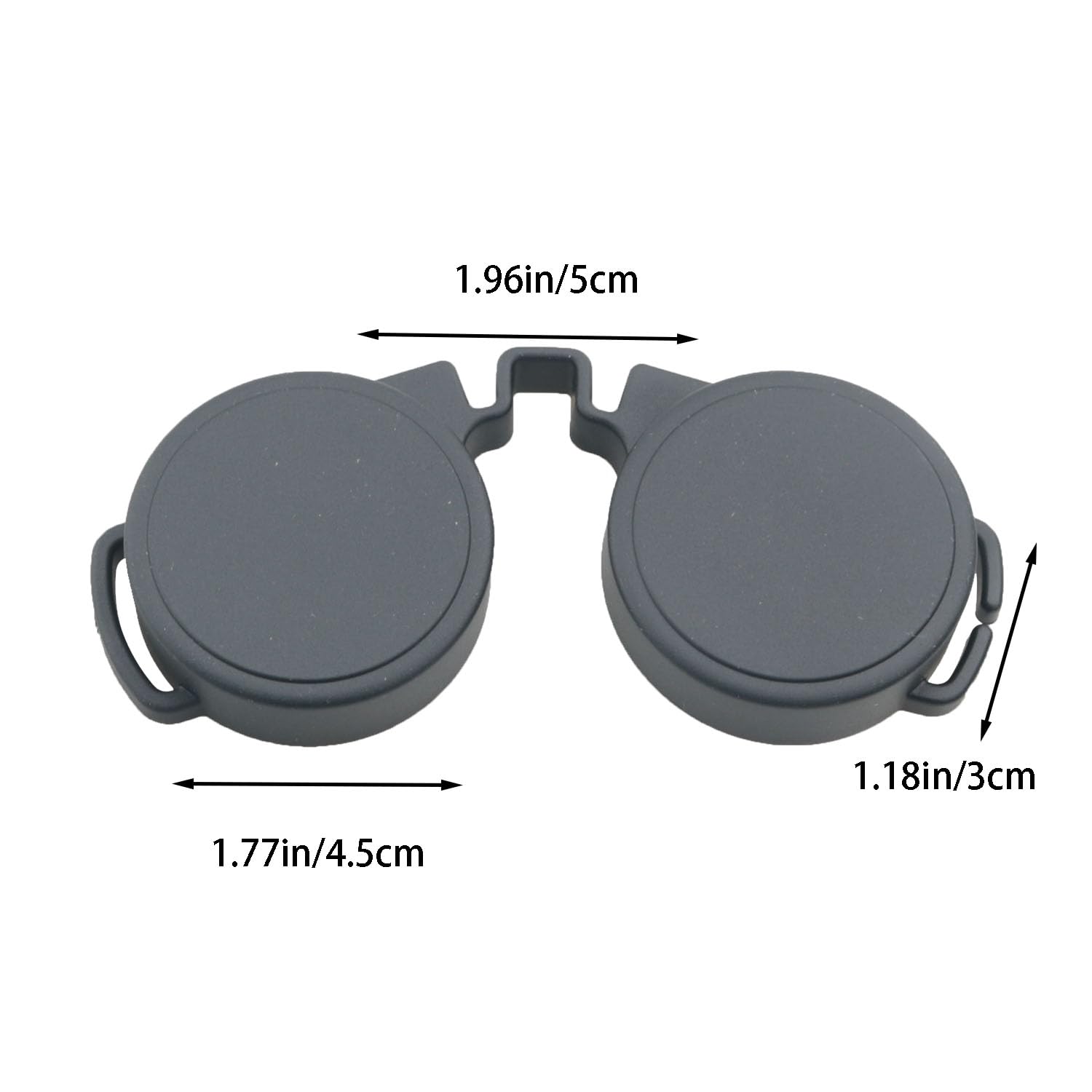 Capuchon de protection pour jumelles optiques 50 mm en caoutchouc noir étanche pour jumelles compactes