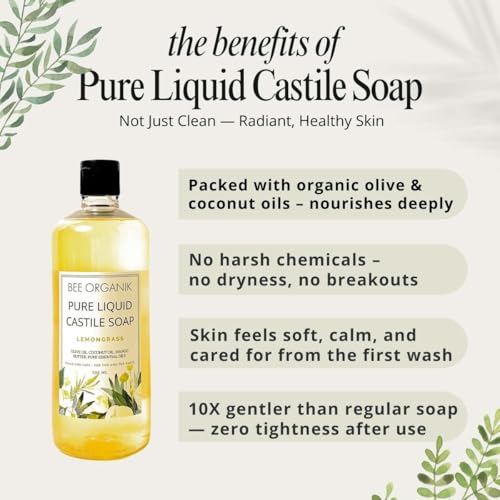 Image of Lemongrass Liquid Castile Soap 300ml