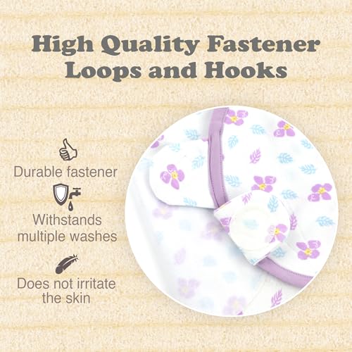Image of Swaddles for Newborns - 3-Pack Infant Swaddles 0-3 Months - Adjustable Swaddle Sleep Sack - Soft Organic Cotton Baby Wrap for Safe & Cozy Sleep