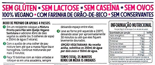 Pão sem Queijo Vegano, Orégano Santulana 250g