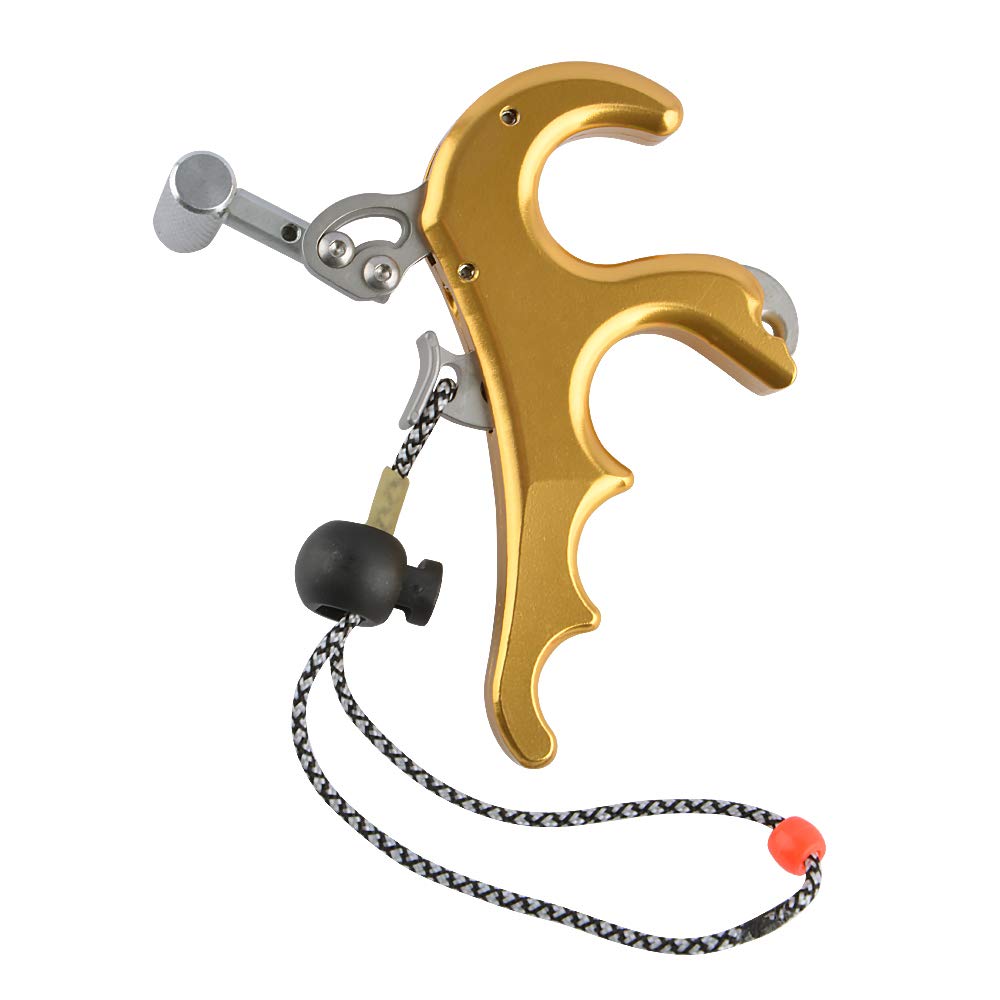 Arc Compound Release Aid 4 Finger Aide à la Libération Déclencheur Tir à l'arc Libération des Doigts Étrier de poignée Accessoires pour De Plein air Chasse