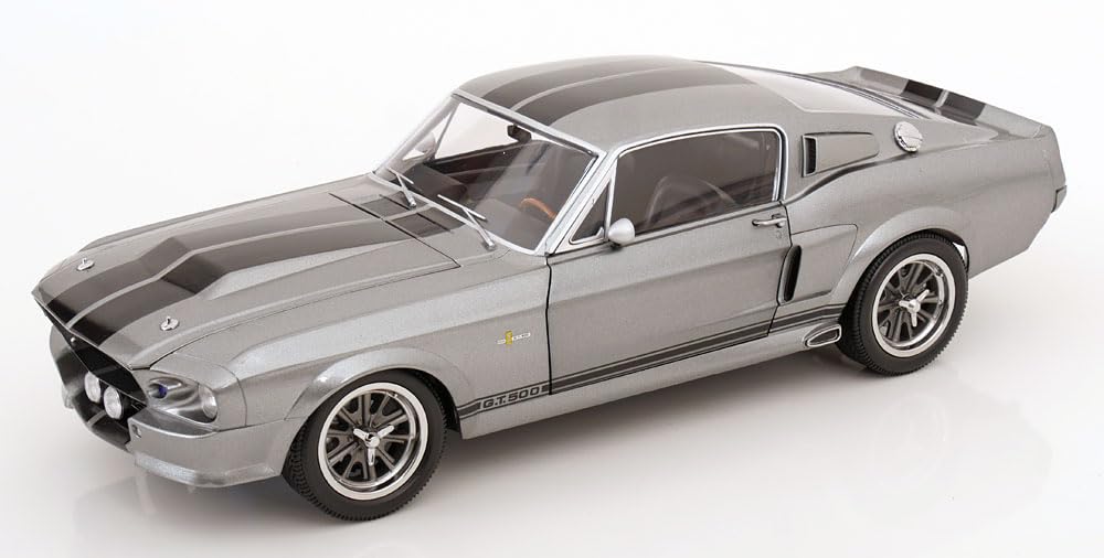 KK-Scale KKDC120171 Mustang Shelby GT500 Eleanor 1967 Grey Metallic & Black Gone In 60 Seconds Look-A-Like - maßstab 1/12 - Modellauto
