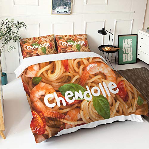 Housse de couette 140x200 cm ensemble de literie 4 pièces microfibre