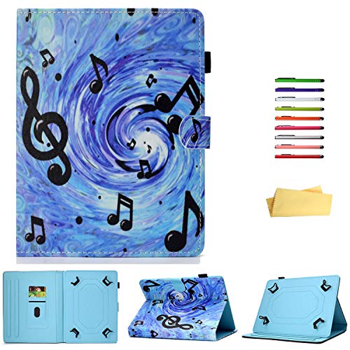 UUcovers 7 inch Tablet Universal Case Cover for Samsung Galaxy Tab A 7.0, Tab 3/Tab E Lite 7.0, Tab 2/3/4 7.0, Tab 7.0 Plus for Huawei Asus for HP Slate 7 for Lenovo All 6.5"-7.5" Tablet, Sheet Music