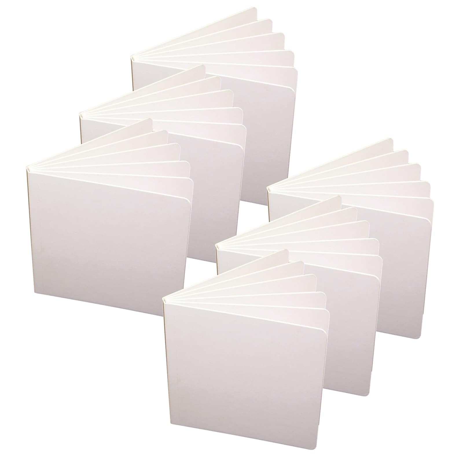 Ashley Productions Blank Chunky Board Book, 5" x 5", White, Pack of 6