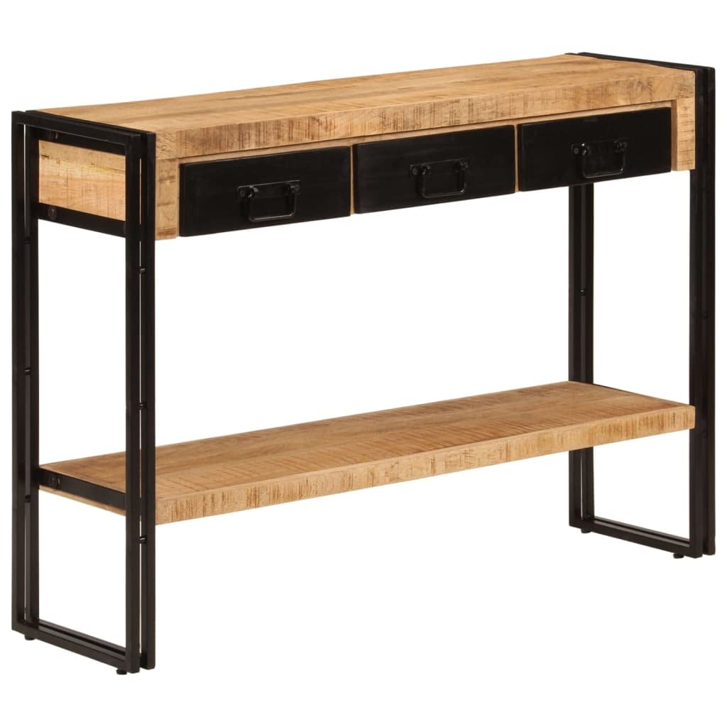 vidaXL Mesa Consola Auxiliar Estante Recibidor Mueble Almacenamiento Entrada Pasillo Salón Sala de Estar Dormitorio Madera Maciza de Mango