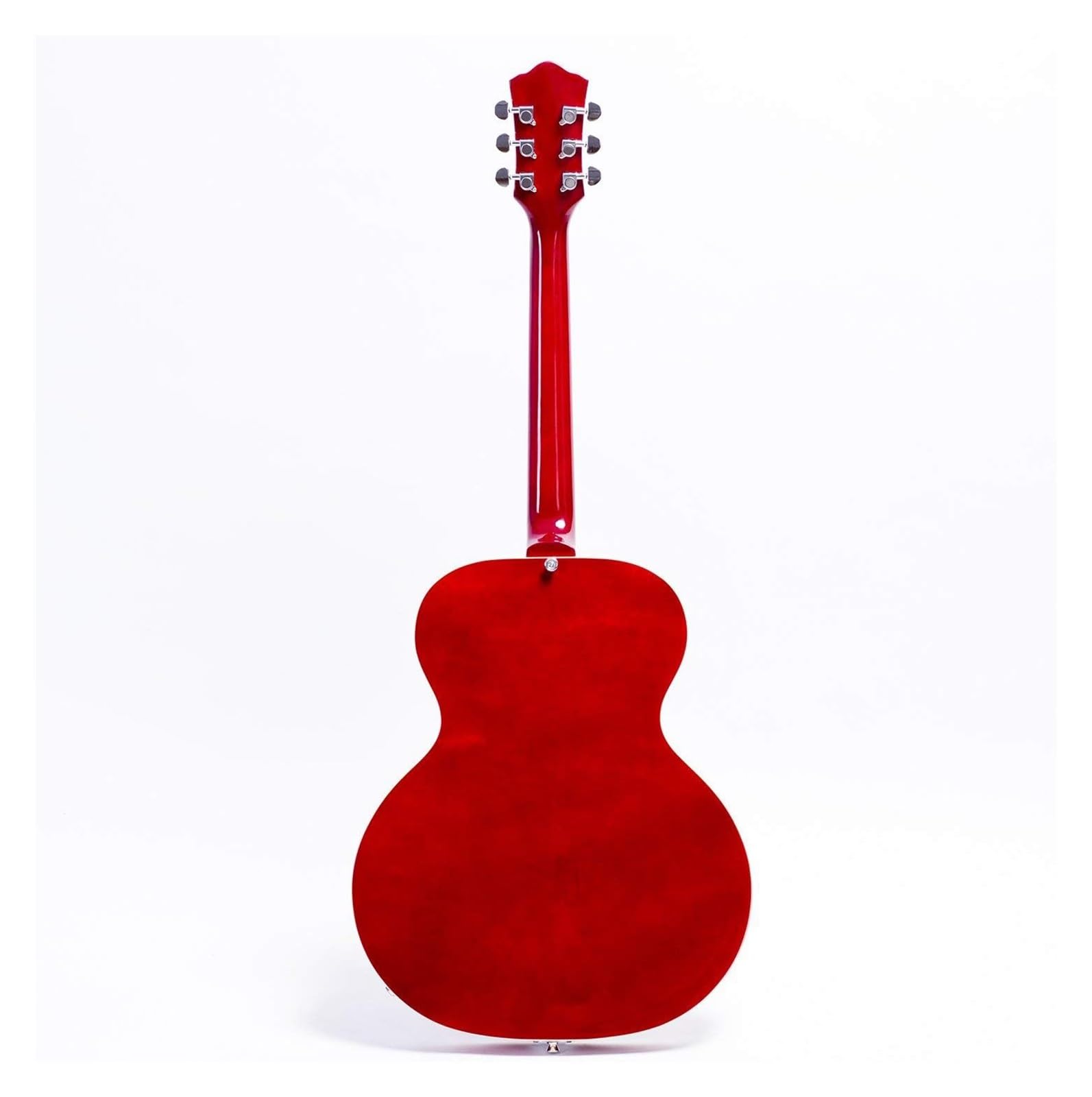 Profesjonalna Gitara Elektryczna Jazzowa Z Wydrążonym Korpusem I Chromowanym Osprzętem(Red)