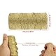 volumoon 100M Gold Kordel, 1mm Kordel Gold Metallic, Goldschnur, Goldene Schnur Kordel, Bastelschnur Gold, Nicht Elastisch, für Basteln, Geschenkverpackung, Weihnachts Dekoration