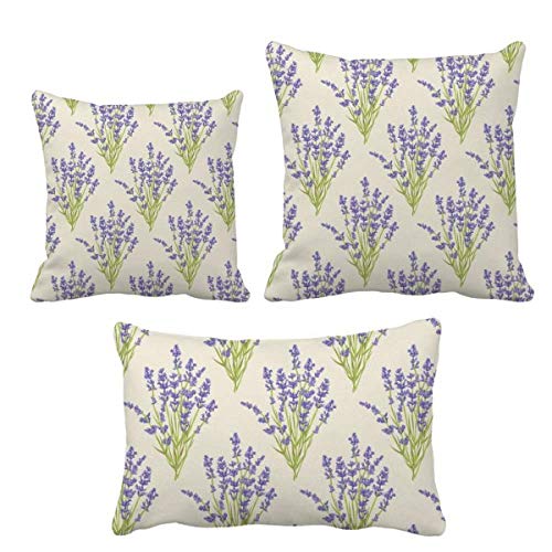 Coussin de lavande fleurs avec insert pour decoration canape sofa decor
