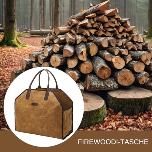 Sac pour bois de chauffage propre sans salissure pour transporter des bûches - 4