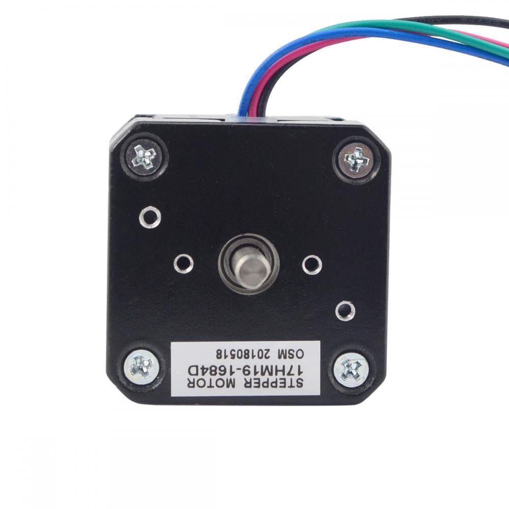 Motor paso a paso Nema 17 de doble eje de 0,9 grados, bipolar, 48 mm, 44 Ncm (62,48 oz.in), 1,68 A, 4 cables for impresora 3D CNC/motor de extrusor