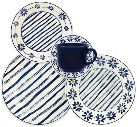 Aparelho de Jantar 20 Peças Donna Margaridas