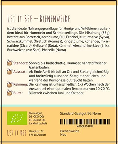Blumensamen Bienenwiese, Blumenwiese Samen mehrjährig winterhart, Blumensamen mehrjährig: Bienenfreundliche Bienenweide… – Bild 3