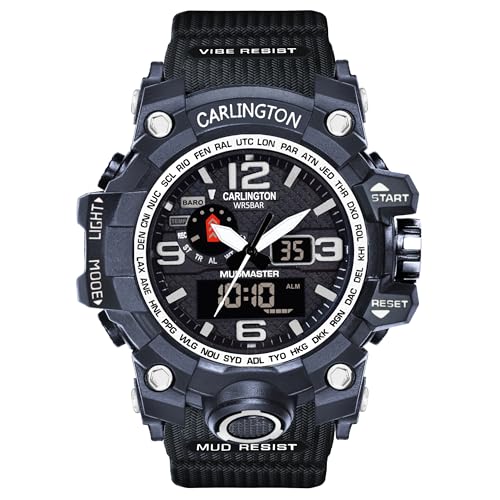 Carlington Resin Endurance Analog-Digital Sports Watch for Men an...