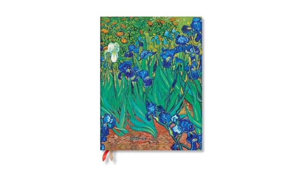 Paperblanks 18 Month Diaries 2023-2024 Van Gogh’s Irises | Vertical | Ultra (180 × 230 mm)