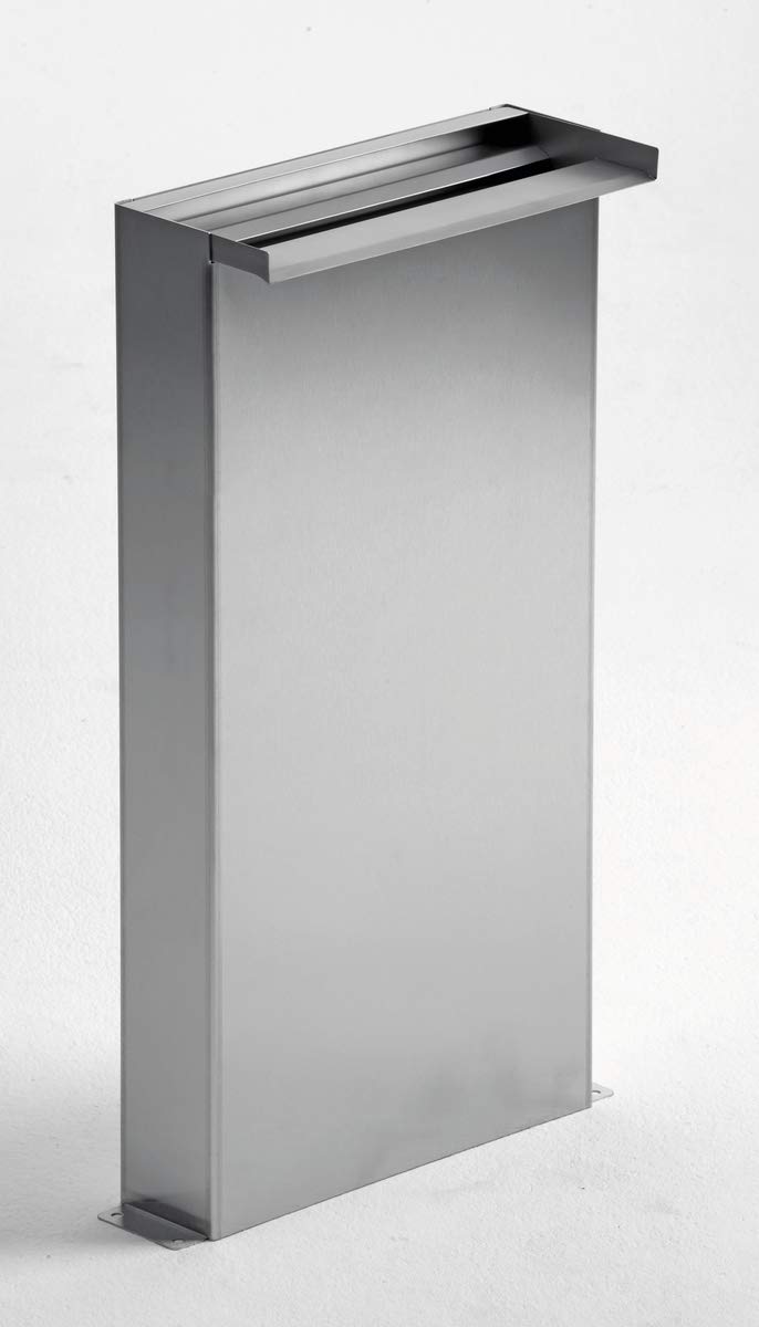 Oase 70774 Waterfall Kit 30 - Edelstahl-Wasserfall in 30 cm Breite, für Wasservorhänge mit Unterbau zur Bodeninstallation in Flachwasserzonen oder am Gartenteich