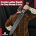 Armory Replicas™ Themistokles Xiphos Sword – Hand-Forged High Carbon Steel Greek Sword with Leather Sheath & Adjustable Shoulder Strap – Inspired by 300 Rise of an Empire