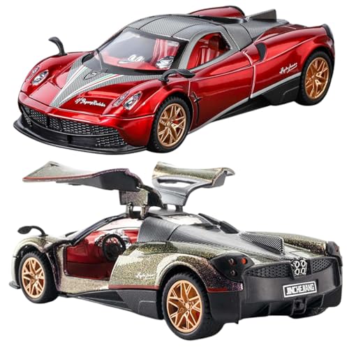 Image of Magicwand 1:32 Scale Die-Cast Pagaani Huayra Metal Car【Colors as Per Stock】【Pack of 1 Car】 with Openable Doors,Blinking Lights & Pull Back Action