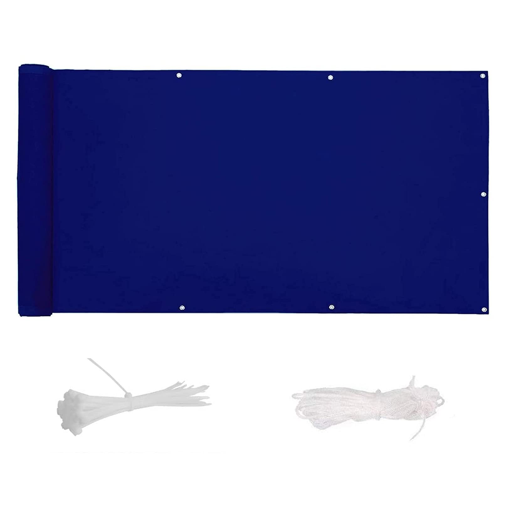 GLDYTVF Waterproof Privacy Shield Netting 1.2x10m for Patio Fence Backyard Easy to Clean & Weatherproof Shade in Blue
