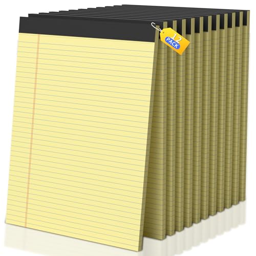Cuadernos grandes de 30 hojas amarillas para apuntes universitarios