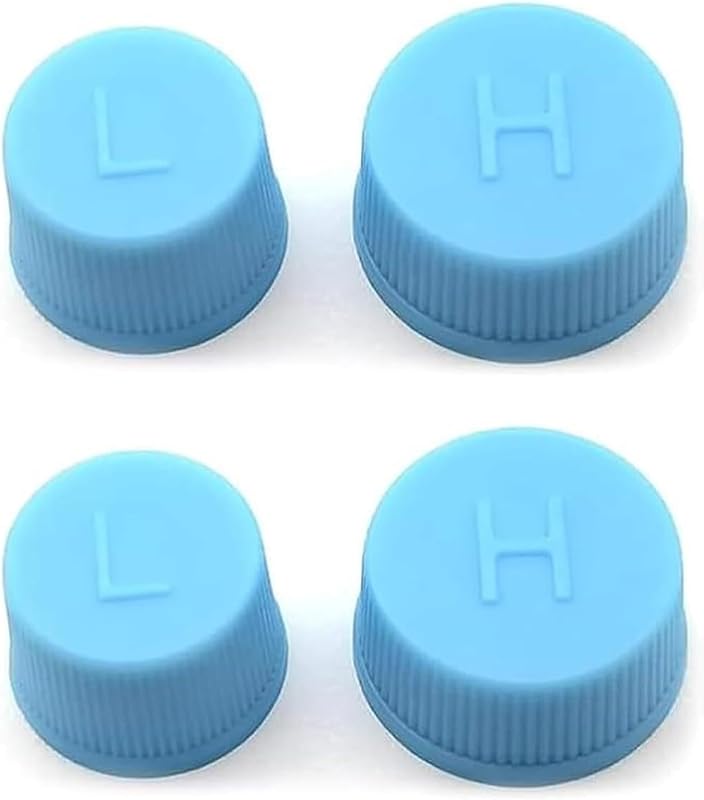 Tampas de válvula de serviço do ar-condicionado automotivo CouTunp para sistema R134a – 4 unidades