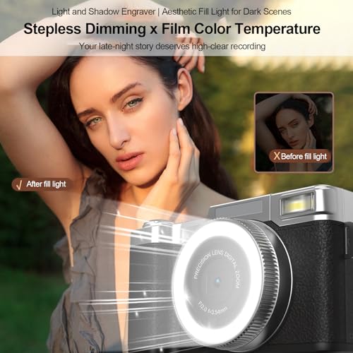 Cámara Digital Andoer 4K 48MP Zoom 18X Compacta Negra miniatura 3