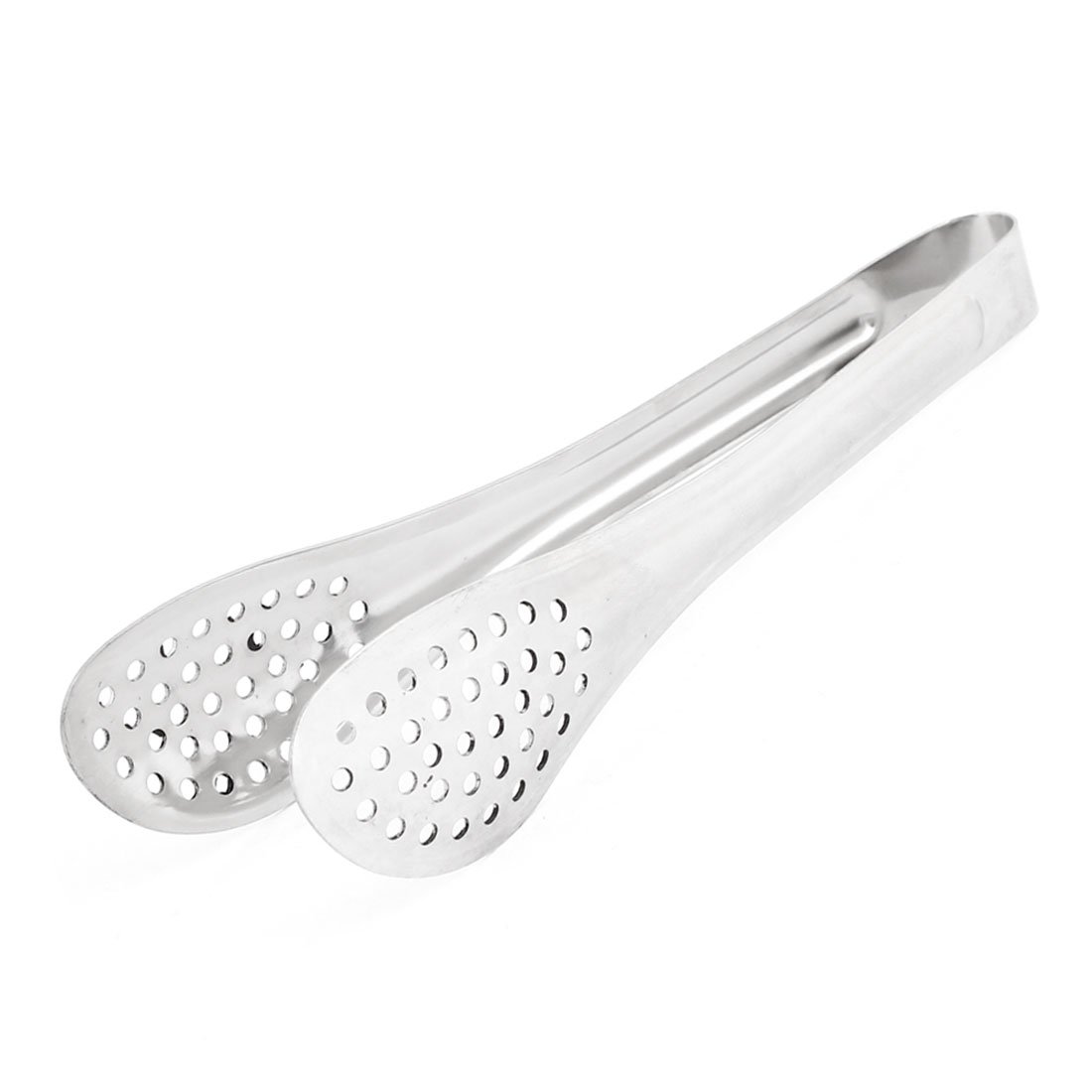 Accueil Boulangerie Acier Inoxydable Trou Conception Pointe Pain Salade Alimentaire Pince Pince Pince (Argent)