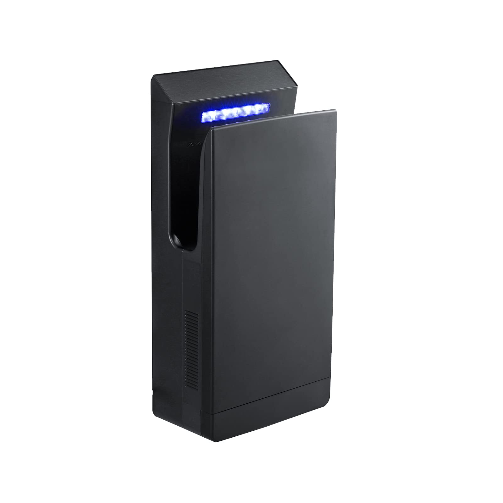 QL Sèche-Mains Électrique avec Stérilisation UV et Filtre HEPA,Air-Jet Ions 1350W Automatique,Commerciale Seche Main Mural,Noir Mat