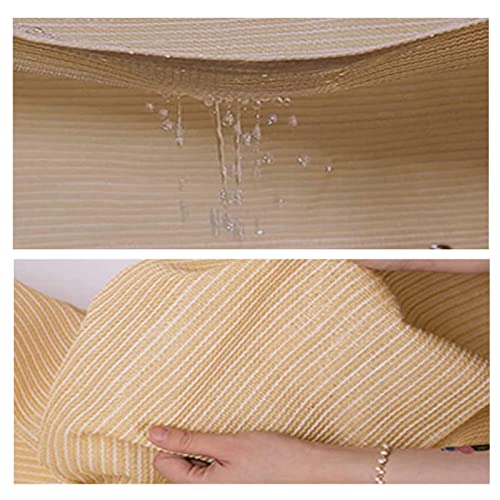 Voile d'ombrage rectangulaire 1.5x2.4m en toile HDPE sable pour jardin - 5