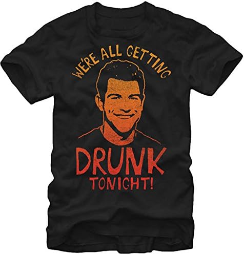 New Girl TV Show - We're All Getting Drunk Tonight - T-Shirt (XL)
