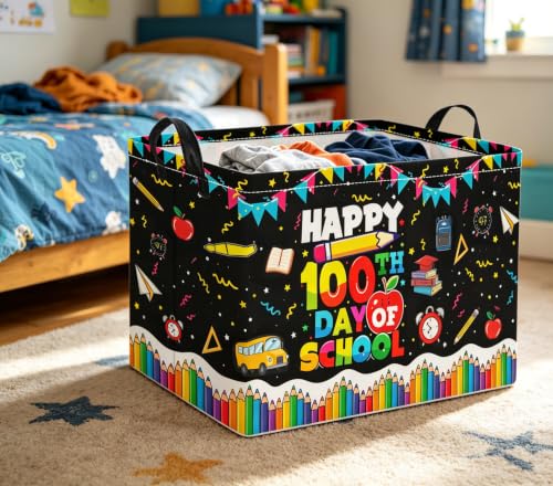 Image of Rectangular Baby Kids Storage Basket for Home Kitchen Girls Cute Toy Storage Bin Organizer Shelf Book Room Decor(Celebration)