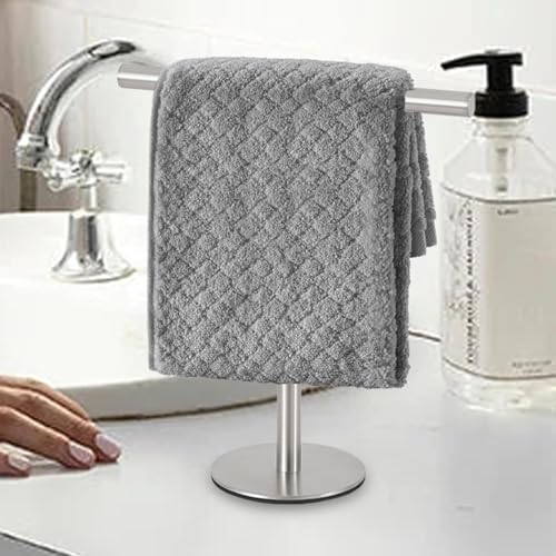 Porte-serviettes debout en T anti-rouille pour comptoir