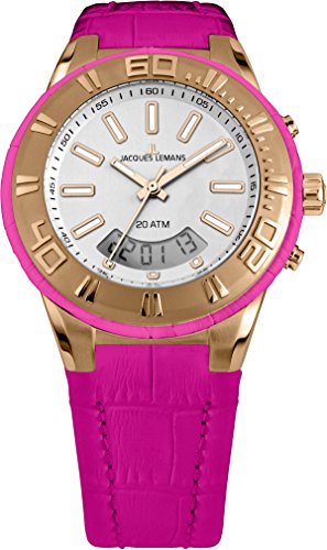Chronographe pour homme Jacques Lemans Milano 1-1772G, montre design étanche en acier