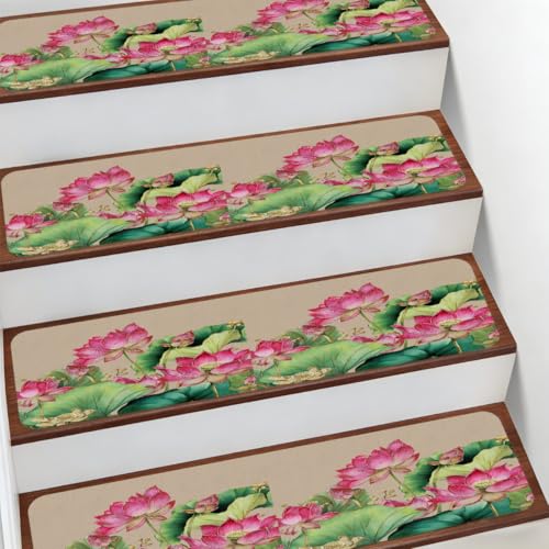 Camino interior para niños y mascotas con alfombra antideslizante de hojas verdes 2