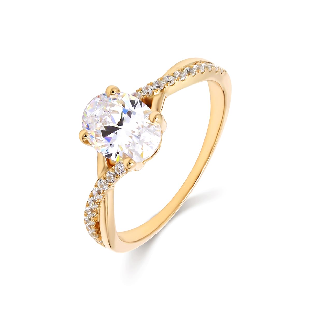 Houston Diamond District 1-5 Carat ctw LAB GROWN Diamond Side Stone Engagement Ring Color E-F Clarity VS2-SI1
