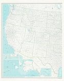 United States Map 2B Base Map (West Half, Dry Erase Laminated) (TUS5571)