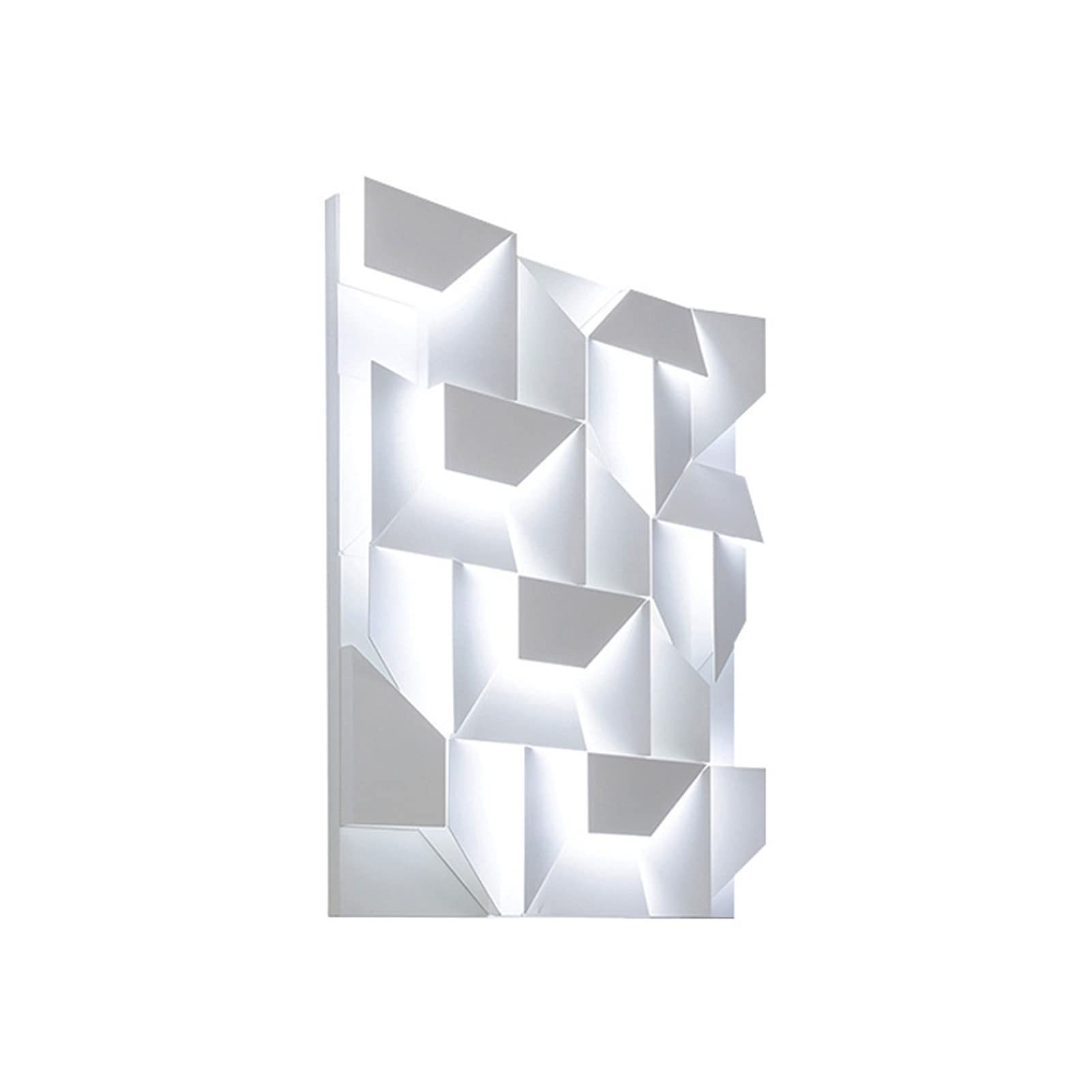 KUENCE Minimalist Puzzle White LED Wall Lamp, Wall Shadow Background Wall Lamp, Wall Fitting, Bedside Reading Lamp, Aisle Staircase Bedroom Decorative Light