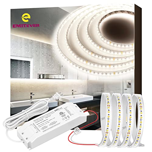 Tira LED impermeable 16.4 ft Blanco neutro 4000K IP67 miniatura 1