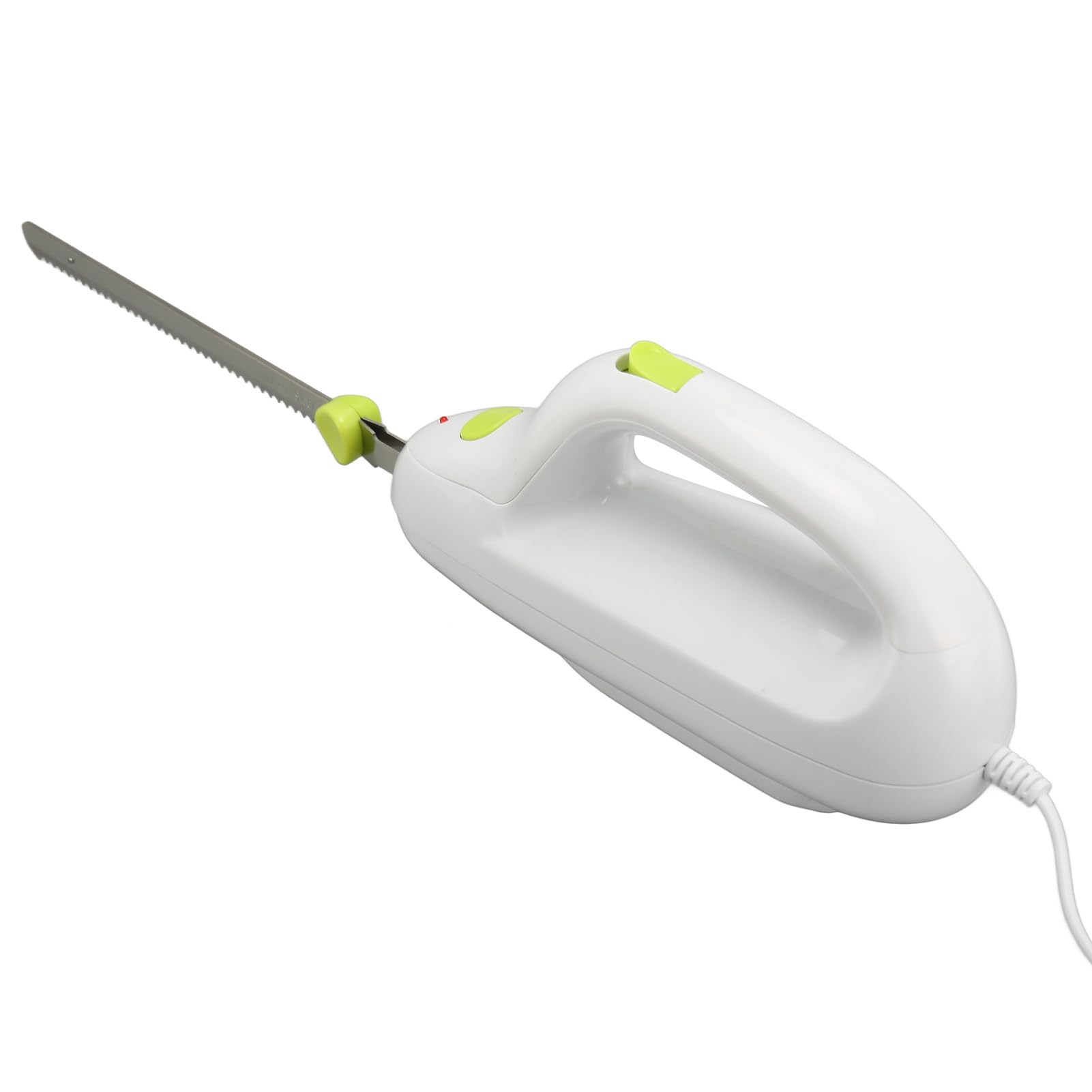 Pssopp Elektrisches Tranchiermesser, EU-Stecker, Elektrisches Brotmesser mit hin- und Hergehenden Gezahnten Edelstahlklingen, Brotschneidemaschine Zum Schnitzen von Fleisch, Brot und