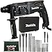 Produktbild Makita Bohrhammer HR2470 im Koffer + Metabo Bohrer und Meisel-Set 17 TLG